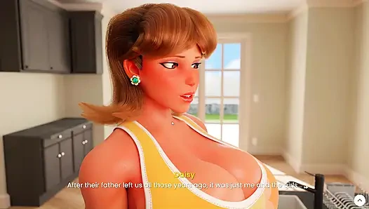 Orta yaşlı seksi kadın Daisy 4k malikanede tüm sahne