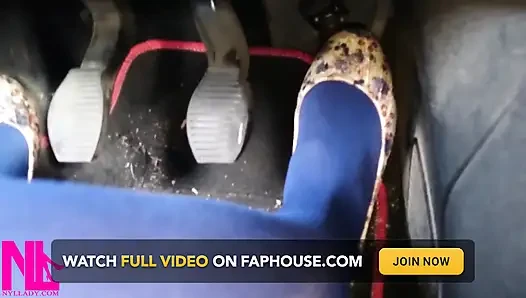 Driving Fast in Flowered Ballet Flats