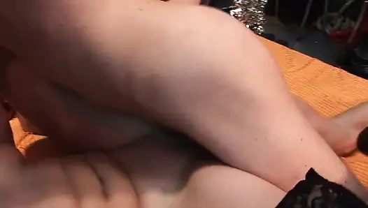 Mature MILFs in Wild Christmas Orgy Dripping with Cum