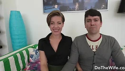 Schöne ehefrau sasha zima macht einen cuck aus ihrem ehemann