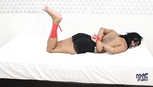 Janaina in Tape Bondage