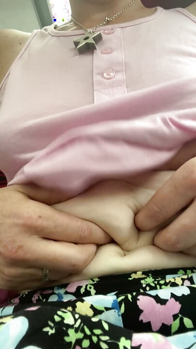 Think I got caught playing with my boobs, belly & bush on the bus! Either that, or two guys recognised me!