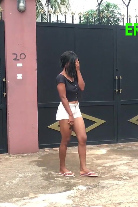 This Maid Was Chased Out by Her Boss and She Is Crying Outside Their Gate.