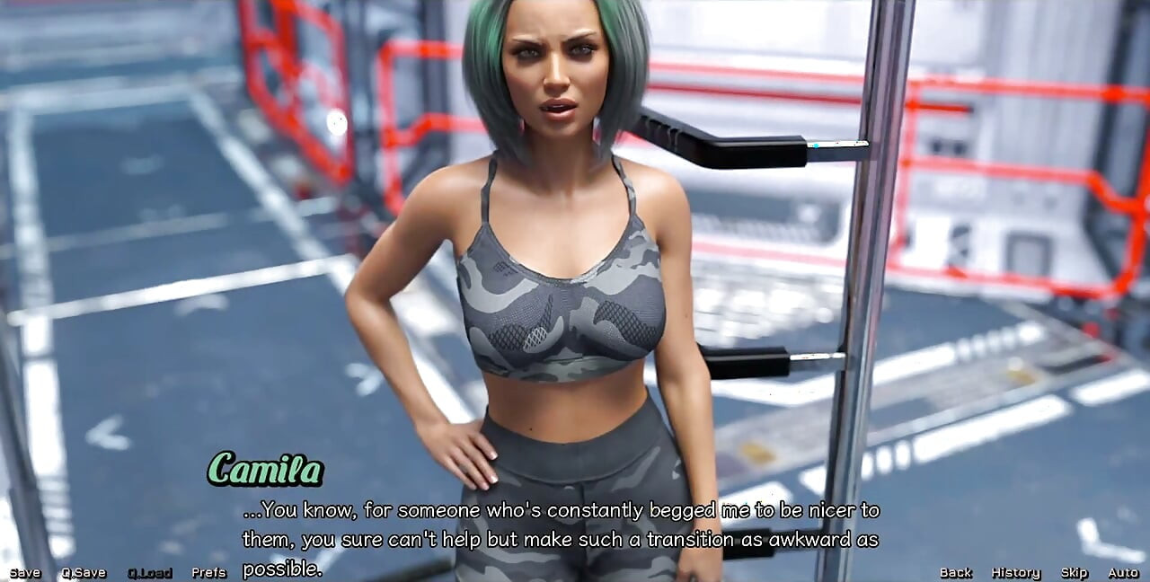 Stranded in Space - Military Girl with Big Tits and Fat Ass Dreams of My Cock