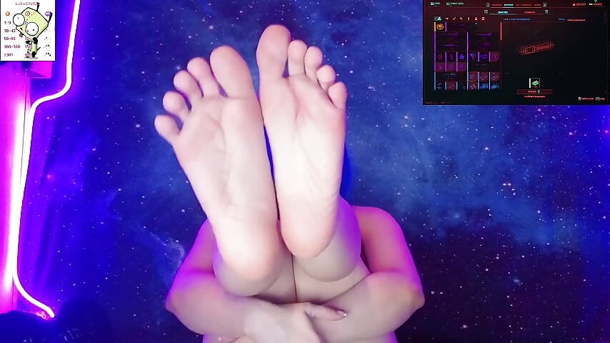 Petite Blue Hair Solo Oiled Fingering