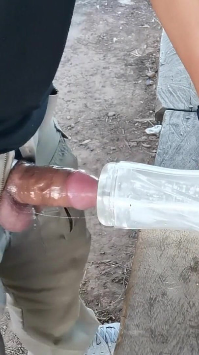 Captivating moment from "HIROSHI : Solo fucking his Toy & Cumshots #2"
