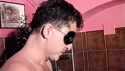 Horny MILF Blindfolded Sucks and Fucks in Steamy Bathtub
