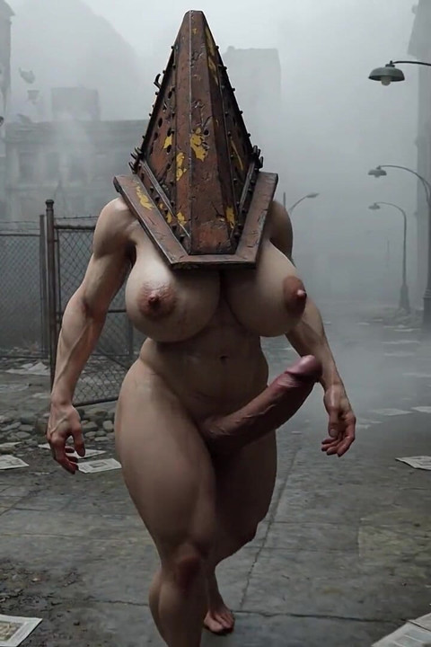 Hardcore Big Breast Pyramid Head From Silent Hill with a Large Transgender Cock