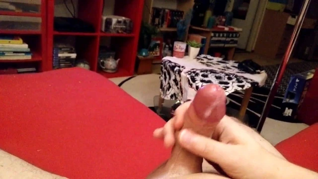 Shaved, masturbating and good cumshot
