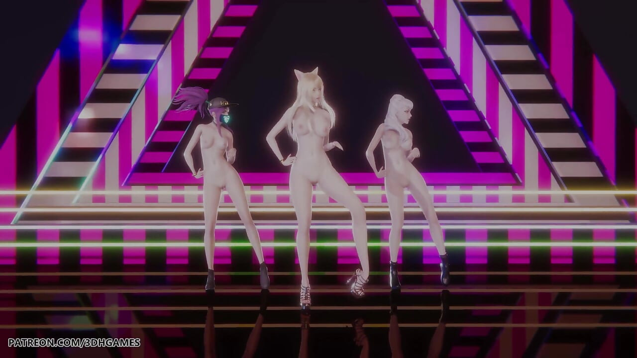 Babymonster - Forever - Ahri, Akali, Evelynn Sexy Naked Dance League of Legends Hentai Uncensored