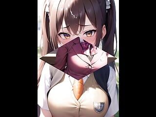 Hentai Anime Art Seduction of a Cheeky Jk Generated by Ai