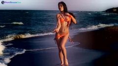 Mia kim cương khiêu dâm và gợi cảm sự thủ dâm trên những bãi biển