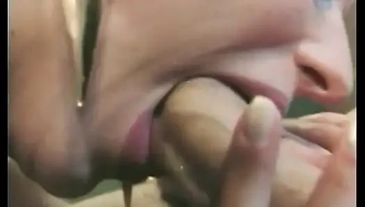 Fabulous brunette in sexy stockings is getting fucked at the casting