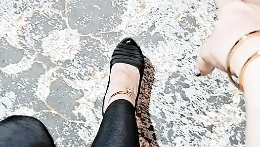 Intense Foot Domination  Broken Slave Worships My Shoes