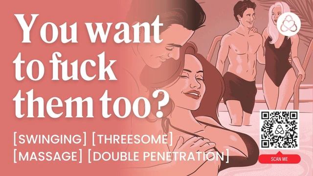 ASMR Audio Porn: MMF Threesome with Swinger Couple at a Spa – Double Penetration, Blowjob & Public Sex