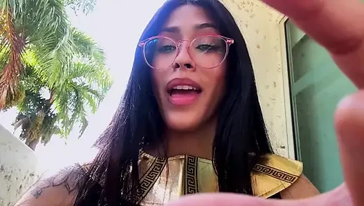 Gisele Amore's Ancient Egyptian Giantess Domination 4K POV Shrinking Fantasy Awaits!