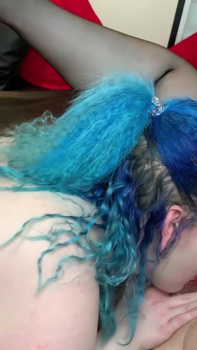 Key moment from "Creampie licking and sloppy seconds: super kinky action with two BBWs"