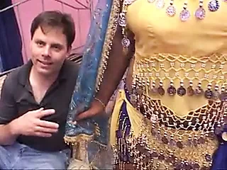 Big boobs Indian babe in bed sucking and fucking white guy's dick
