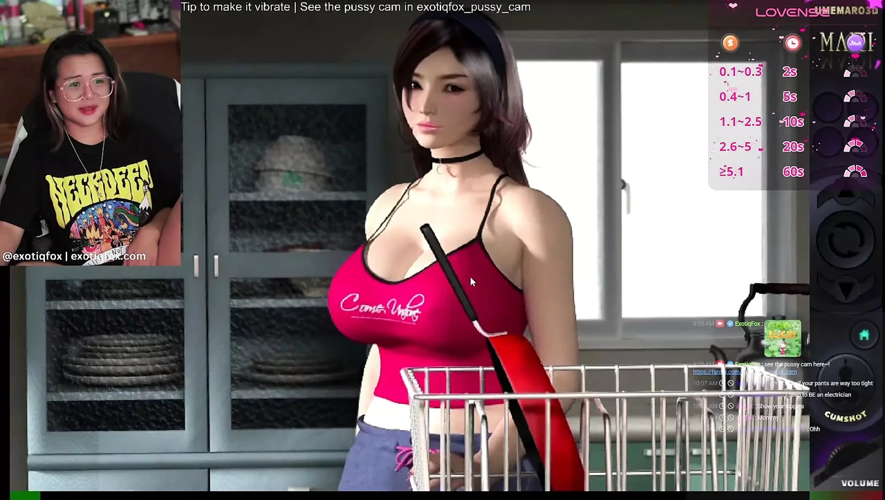 Live Hentai Game Goon Stream Playing Umemaro 3D Mari's Sexual Tendencies Masturbating to Hentai