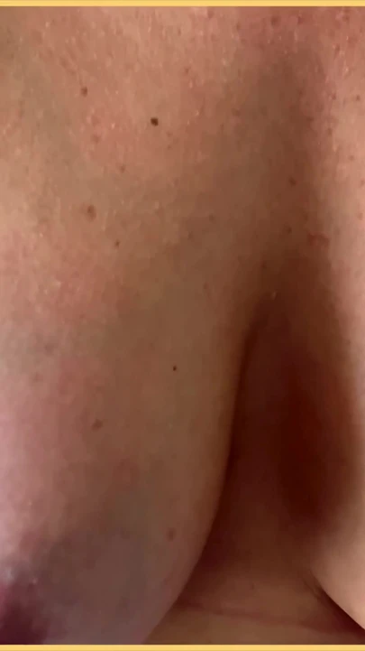 Key moment from "Wifeys big perfect tits getting vibrated and bounced in slow motion"
