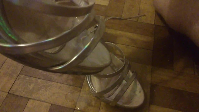 Cum over strappy sandals