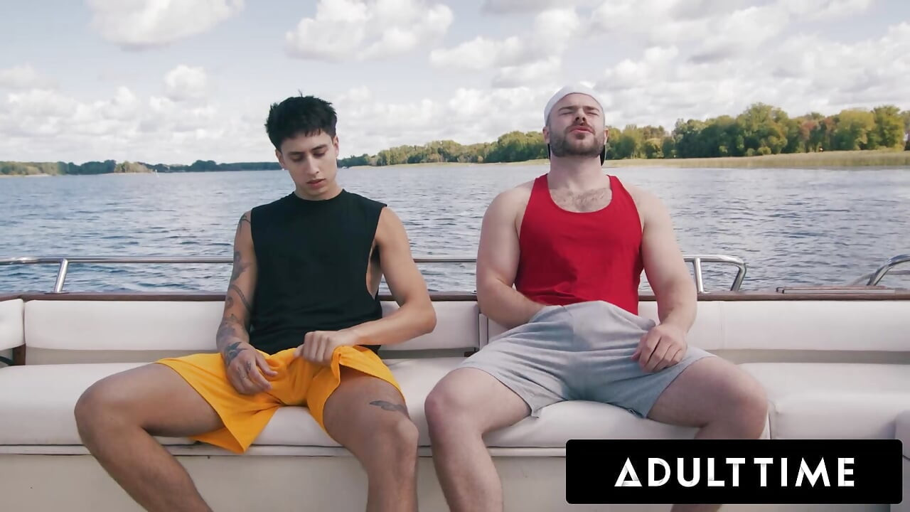 ADULT TIME - Straight Buddies Marcus McNeil & Angel Elias Turn Disappointing Boat Day Into Hard Fuck