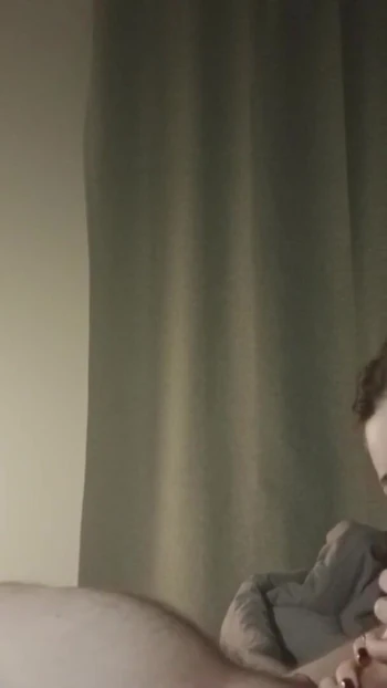 Stunning moment from "Neighbor shows her blowjob skills"