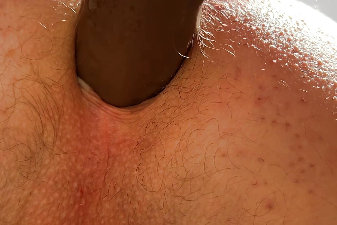 BBC Dildo Anal 1st time solo male