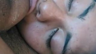 Samon girl suckles Bf's cock