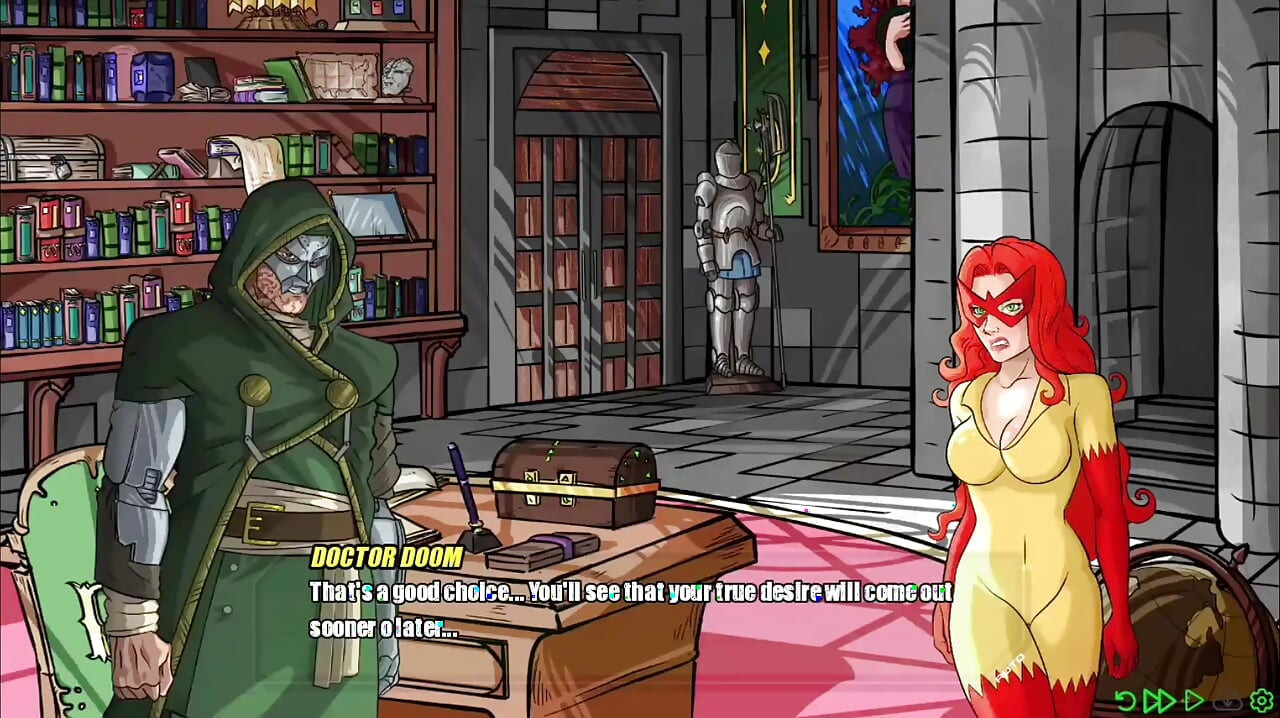girl with perfect big tits and big ass strips for her master - doomination gameplay