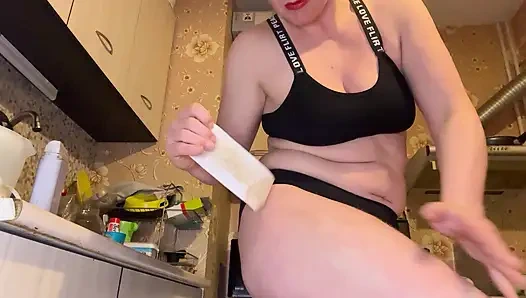 Meine oberschenkel wachsen und einölen