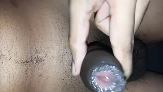 Twink boy masturbating with two finger