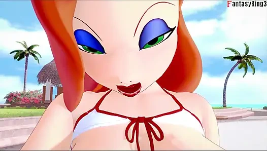 Jessica Rabbit wearing a bikini POV sex