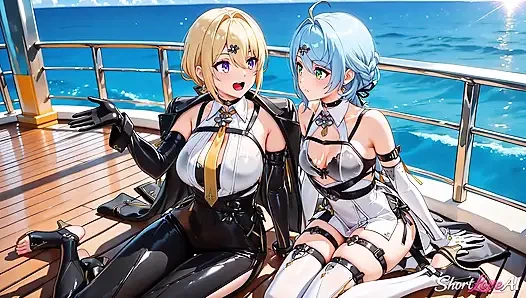 4 Zenless Zone Zero Women Crash the Captain's Yacht and Beg Forgiveness on an Island