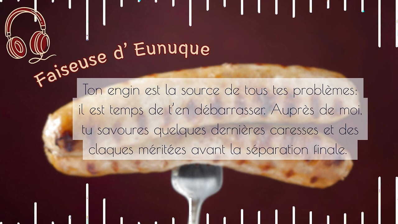 (teaser) Je te coupe la bite - French audio femdom castration