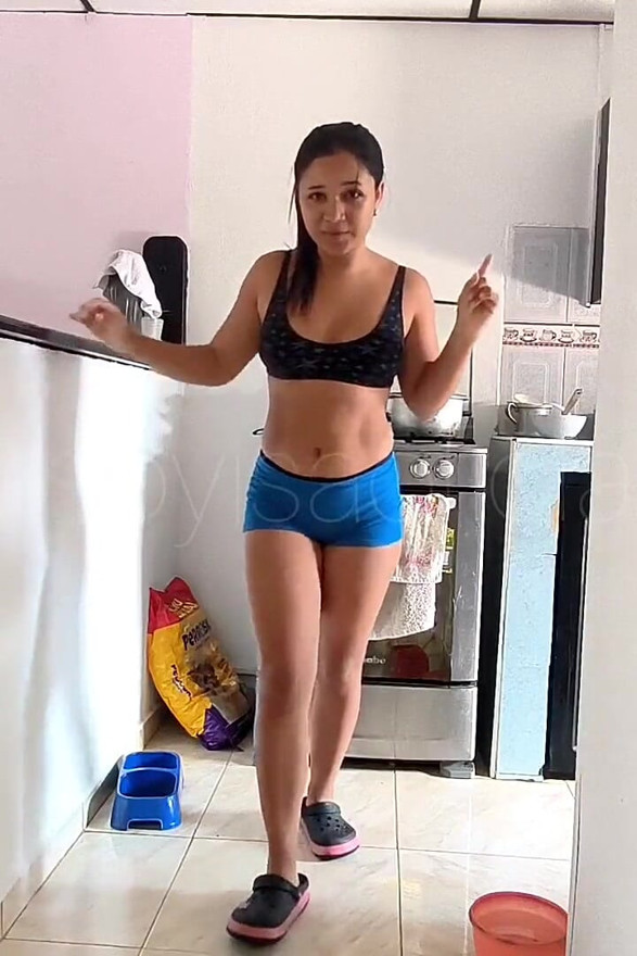 My Step-stepbrother Spied on Me While Cleaning the House