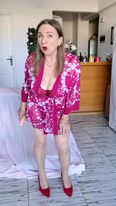 Hot MILF Talk Dirty What Will Do with Your Cock