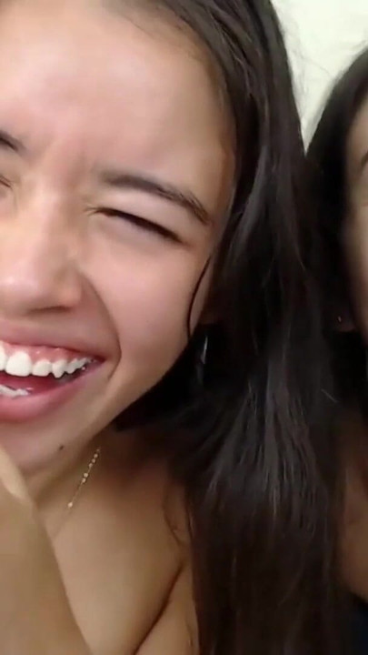 Emotional moment from "OMG! stepsister Caught Me With Girlfriend Anal, blowjob and double facial"