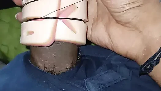 Gujarati boy sillicon pipe use for masturbation hard fucking dick with fully wet