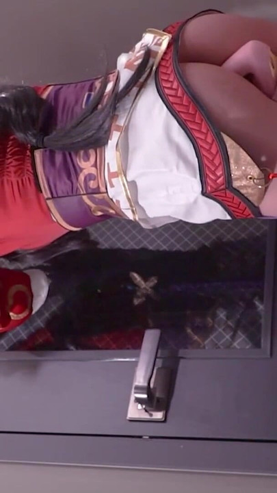 Powerful moment from "League of Legend Ahri cosplayer Tied up, hentai japanese shemale cosplay 12"