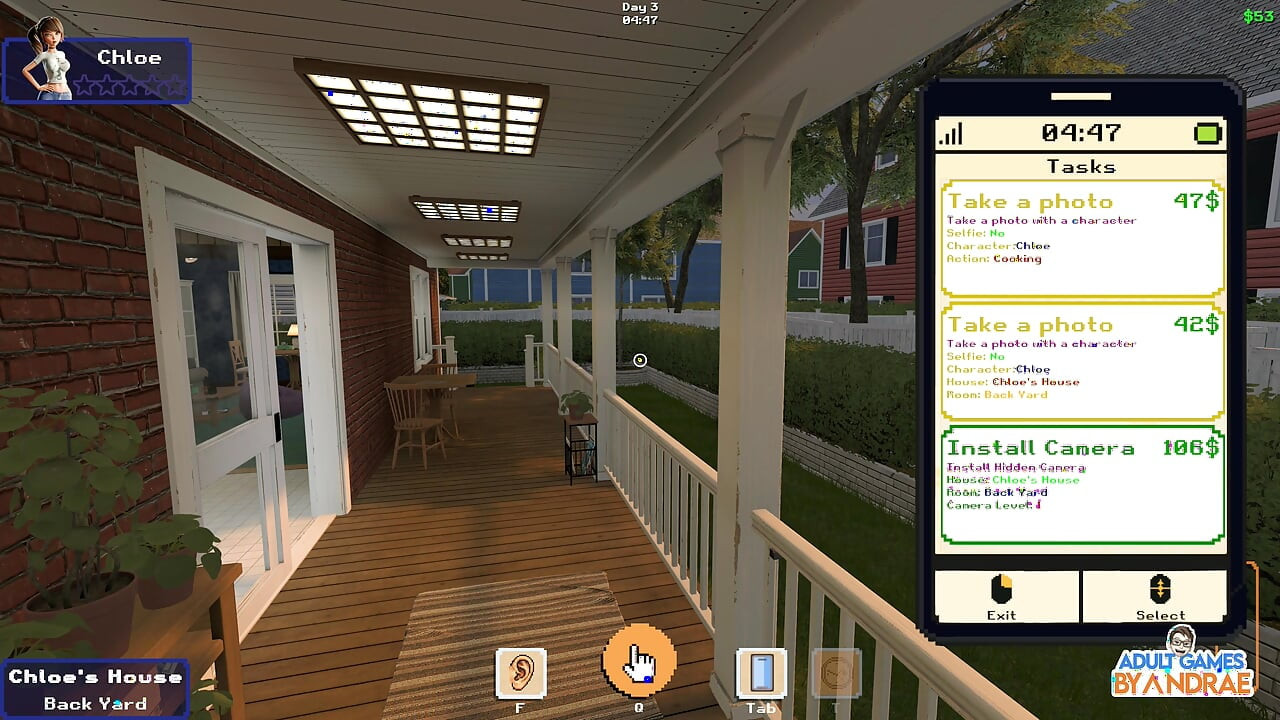 Ep2: Chloe Doing Jumping Jacks - My Sexy Neighbour 2 (gameplay)