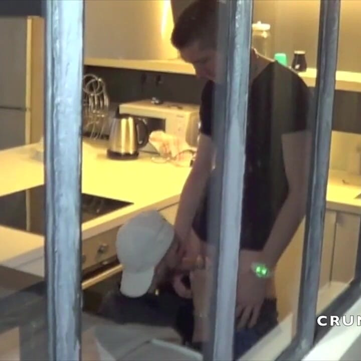 Sex with sneakers fetish with 2 sexy French scally boys