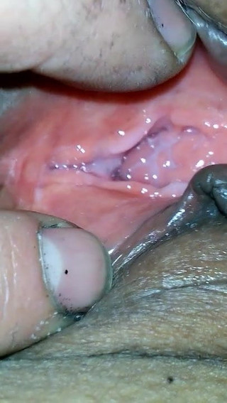 Creamy pussy close up