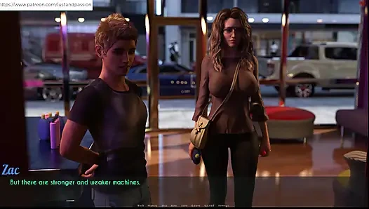 AWAM - Zac helped Sophia at taning salon