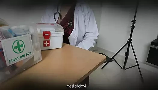 Doctor checking patient in clinic