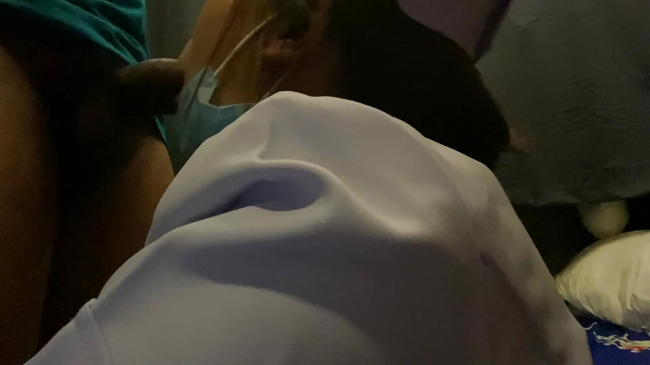 Having sex at home with a friend in the next room meant we couldn't make any noise.