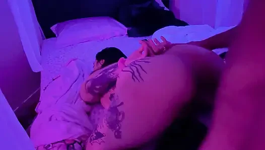 Thick Asian slut nikkila love handcuffed and pounded by bbc