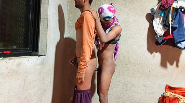 Pooja Shimel was applying nail polish alone at home when her master came to the house and master fucked her while touching ass.