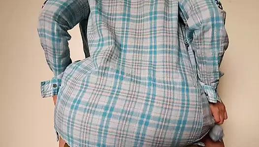 I play with my wet pussy and ride my huge toy dildo to recreate how my s...