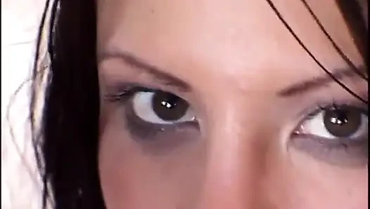 Studs double dip sexy cock sucking brunette ho before double creaming her face